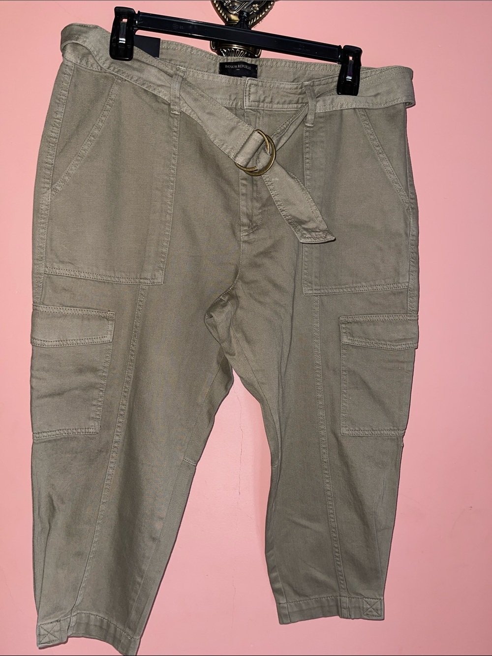 Banana Republic Sage Green Cargo Pants with Belt